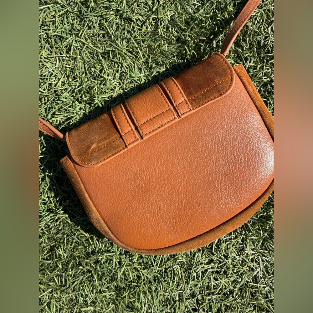 See By Chloe Small Brown Suede & Leather Crossbody Bag - Picture 8 of 13